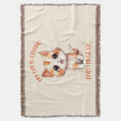 Mijn kat roept een schattige Oranje kat Deken (Voorkant Verticaal)