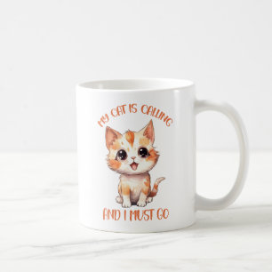 Mijn kat roept een schattige Oranje kat Koffiemok