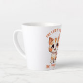 Mijn kat roept een schattige Oranje kat Latte Mok (Linkerhoek)