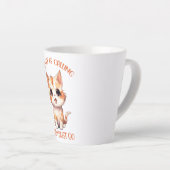 Mijn kat roept een schattige Oranje kat Latte Mok (Rechterhoek)