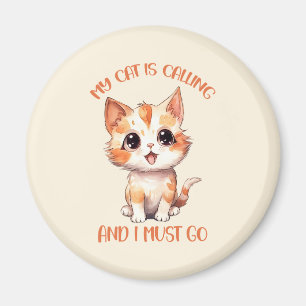 Mijn kat roept een schattige Oranje kat Magneet