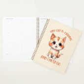 Mijn kat roept een schattige Oranje kat Planner (Display)