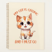 Mijn kat roept een schattige Oranje kat Planner (Voorkant)