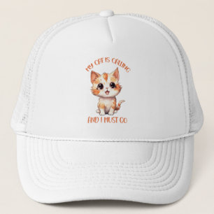 Mijn kat roept een schattige Oranje kat Trucker Pet