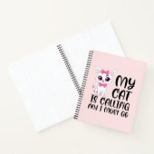 Mijn kat roept en ik moet gaan notitieboek (Binnen)