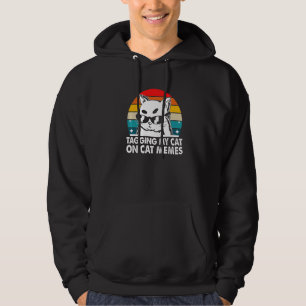 Mijn kat taggen op kat memes kat sarcastisch poesj hoodie