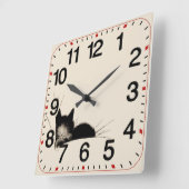 Mijn kat vierkante klok (Hoek)
