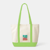 Mijn kat vindt het leuk om stress te miauwen tote bag (Achterkant)