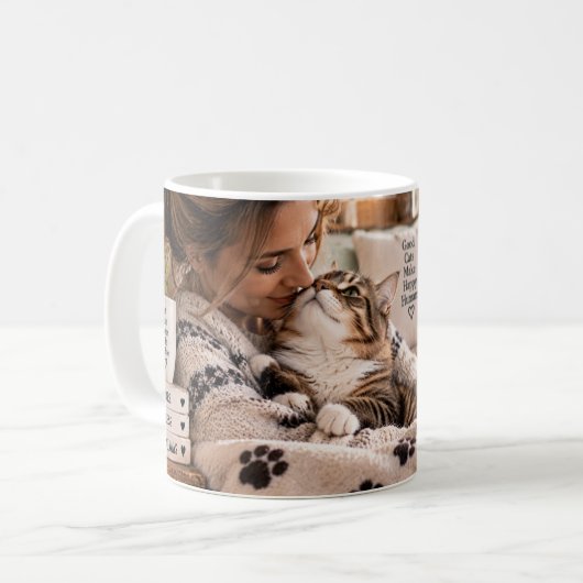 Mijn kat vindt me perfecte grappige kat mok (Voorkant links)