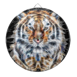 Mijn kat werkt meer tijgergezichtsenergie op dartbord