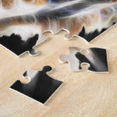 Mijn kat werkt meer tijgergezichtsenergie op legpuzzel (Zijkant)