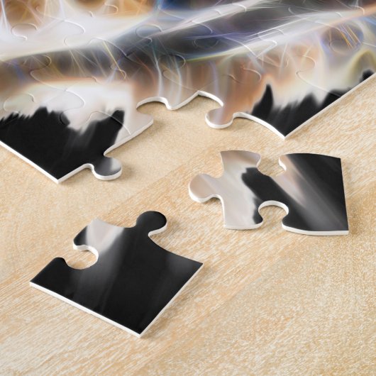 Mijn kat werkt meer tijgergezichtsenergie op legpuzzel (Zijkant)