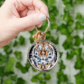 Mijn kat werkt meer tijgergezichtsenergie op sleutelhanger (Hand)