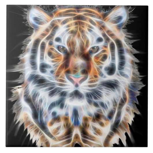 Mijn kat werkt meer tijgergezichtsenergie op tegeltje (Voorkant)