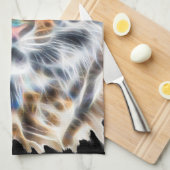 Mijn kat werkt meer tijgergezichtsenergie op theedoek (Quarter Fold)