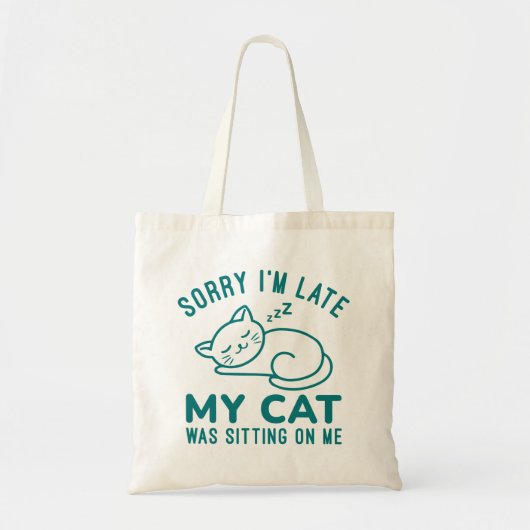 Mijn kat zat op me tote bag (Voorkant)