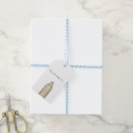 Mijn kat zegt hallo... cadeaulabel