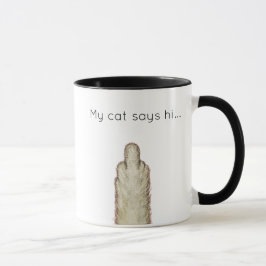 Mijn kat zegt hallo... mok