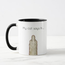 Mijn kat zegt hallo... mok
