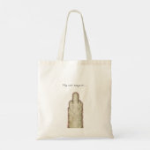 Mijn kat zegt hallo... tote bag (Achterkant)