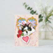 Mijn Katachtig Briefkaart van de Kat van Valentijn (Staand voorkant)