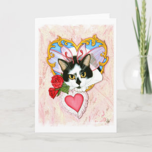 Mijn Katachtig Wenskaart van de Kat van de Fee van Feestdagen Kaart