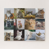 Mijn katfotocollage op legpuzzel (Horizontaal)