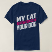 Mijn katje is beter dan je hond t-shirt (Design voorkant)