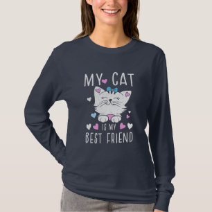 Mijn katje is mijn beste vrienden t-shirt