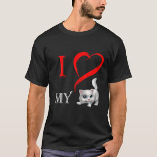 Mijn katje is mijn Valentijn Cute Valentijnsdag Ca T-shirt
