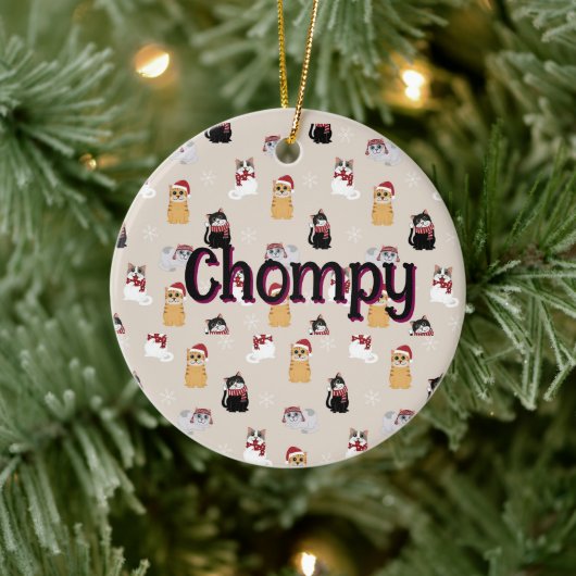 Mijn katten liefhebben keramisch ornament (Boom)