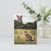 Mijn katten zijn de ergste nachtmerrie briefkaart (Staand voorkant)