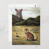 Mijn katten zijn de ergste nachtmerrie briefkaart (Voorkant / Achterkant)