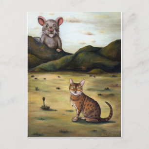 Mijn katten zijn de ergste nachtmerrie briefkaart