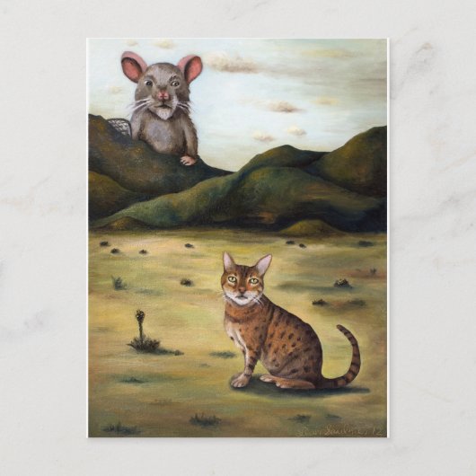 Mijn katten zijn de ergste nachtmerrie briefkaart (Voorkant)