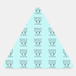 Mijn katten zijn de reden waarom ik wakker werd sticker