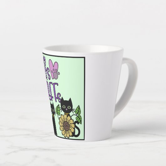 Mijn katten zijn mijn Bff's Latte Mok (Rechterhoek)