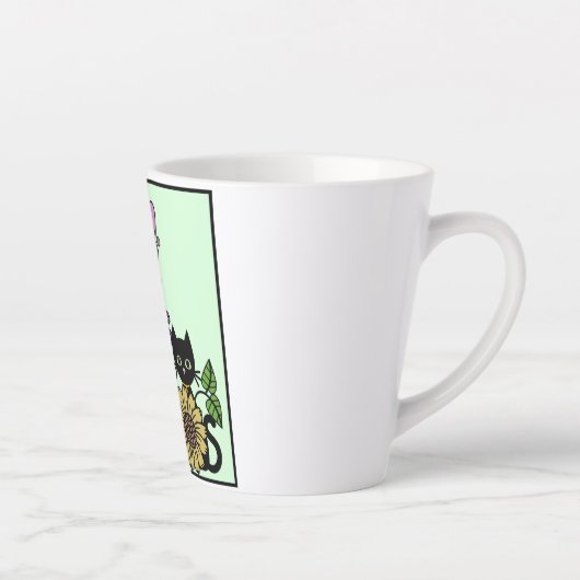 Mijn katten zijn mijn Bff's Latte Mok (Rechts)