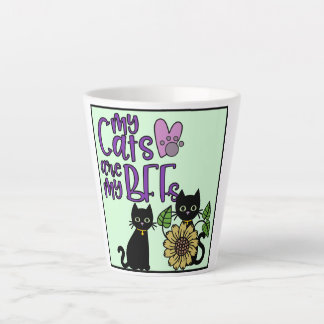 Mijn katten zijn mijn Bff's Latte Mok