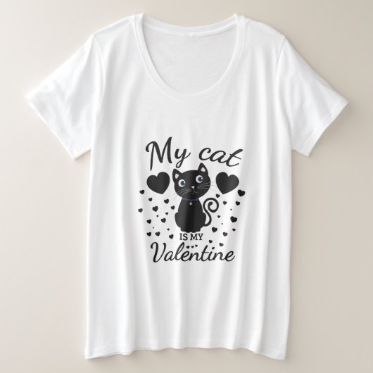 Mijn katten zijn mijn kattenvrouwen grote maat t-shirt (Design voorkant)