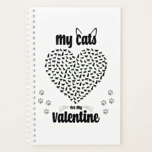 Mijn katten zijn mijn Valentijn | cadeau voor Vale Planner (Voorkant)