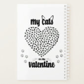 Mijn katten zijn mijn Valentijn | cadeau voor Vale Planner (Achterkant)