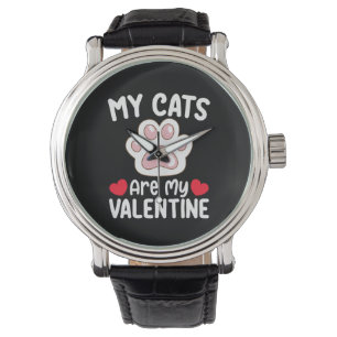 Mijn katten zijn mijn Valentijnsdag grappige huisd Horloge