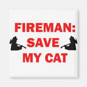 Mijn kattenFireman opslaan Magneet