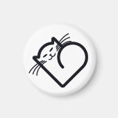 Mijn kattenhart magneet (Voorkant)