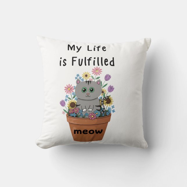 Mijn kattenleven is vervuld kussen (Voorkant)
