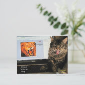 Mijn kattenstudies op MIT Mouser Internet Tech Briefkaart (Staand voorkant)