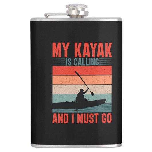 Mijn Kayak belt en ik moet gaan Heupfles (Voorkant)