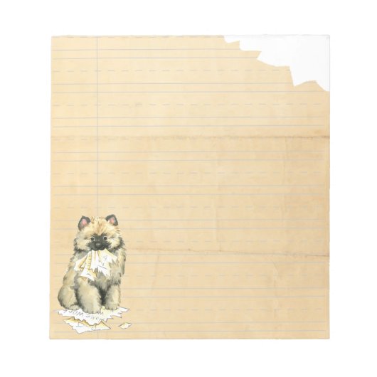 Mijn Keeshond Ate Mijn Homework Notitieblok (Voorkant)