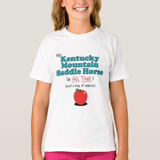 Mijn Kentucky Mountain Saddle Horse is dat alles! T-shirt (Voorkant)